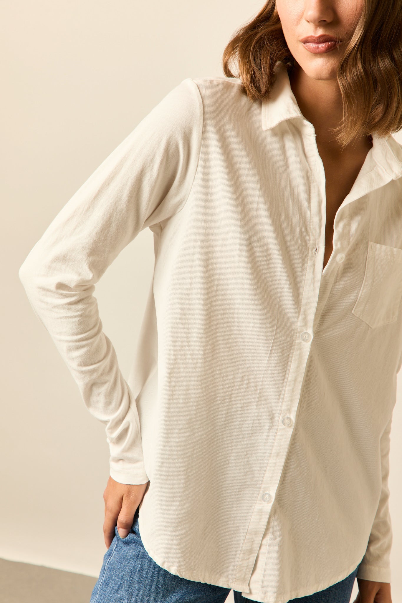 Camisa micropana blanco